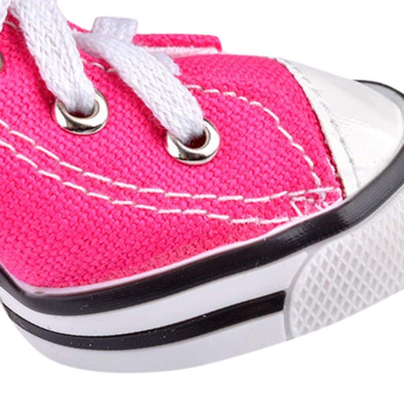 URBEST 4 Pcs Pet Dog Puppy Canvas Sport Shoes, Sneaker Boots, Outdoor Nonslip Causal Shoes (2#, Blue) - Image 3